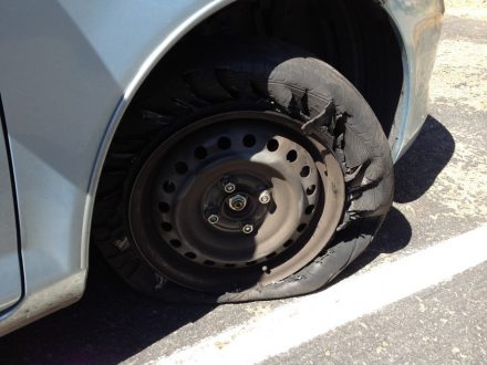 Popped Tire